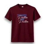 Meroon T- shirt Think positive be positive