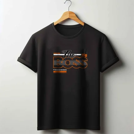 Black T-shirt for Men, Boss